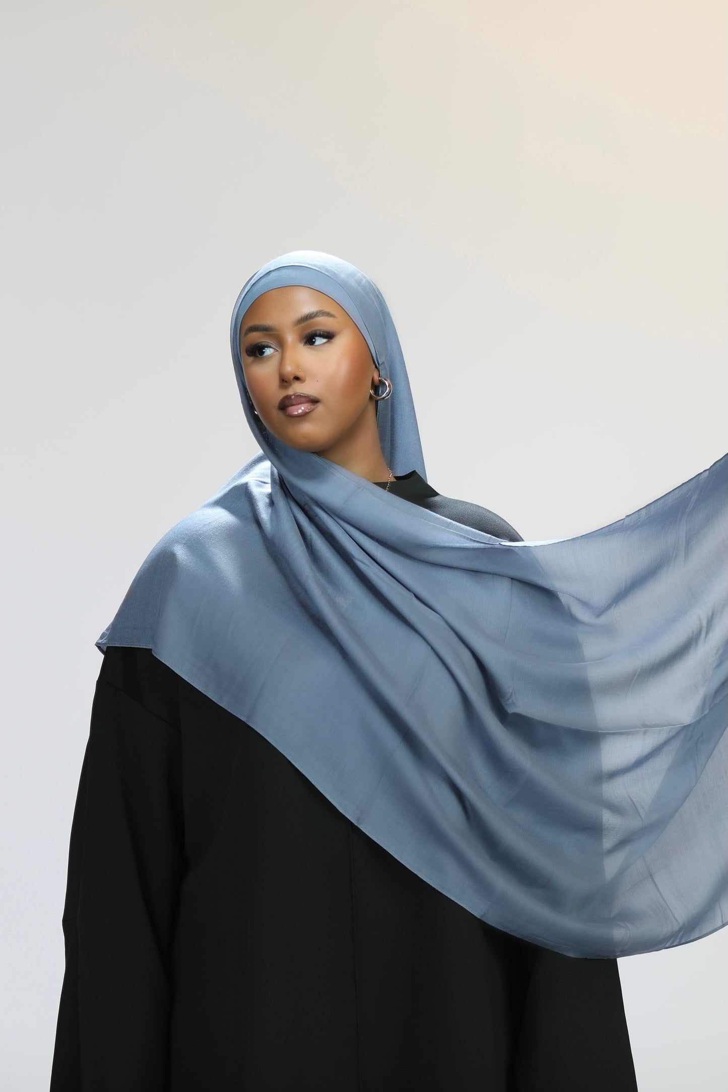 Modal hijab set- Jean blue