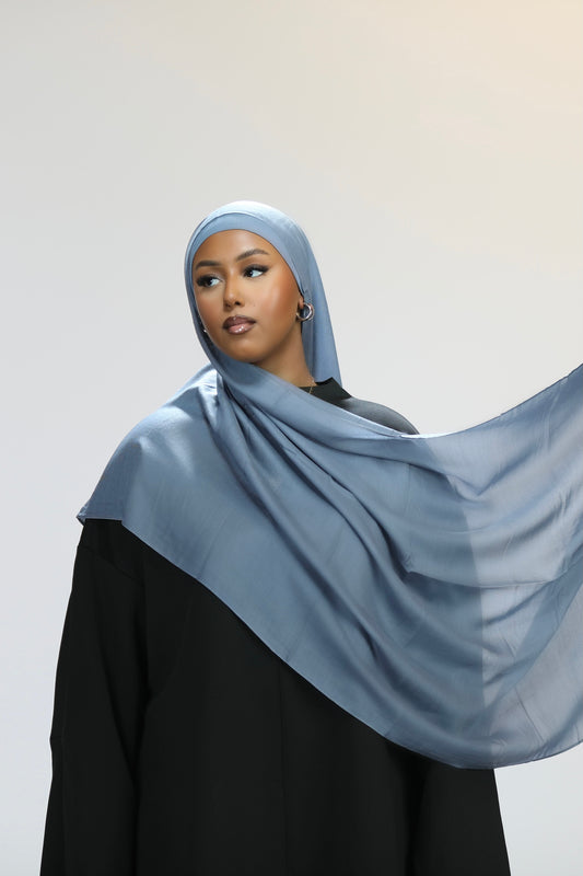 Modal hijab set- Jean blue
