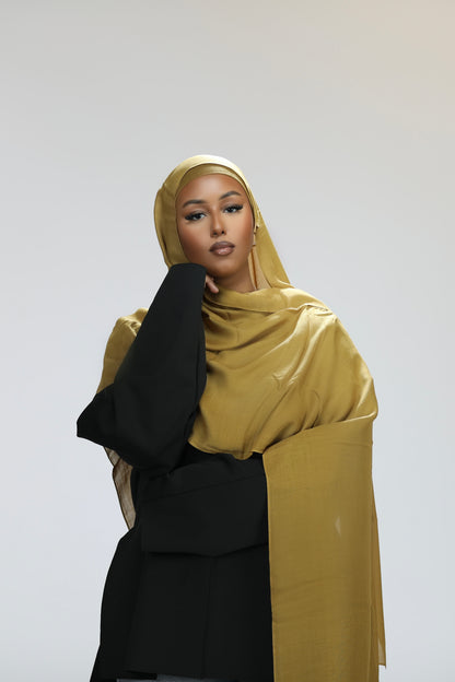 Modal hijab set- mustard
