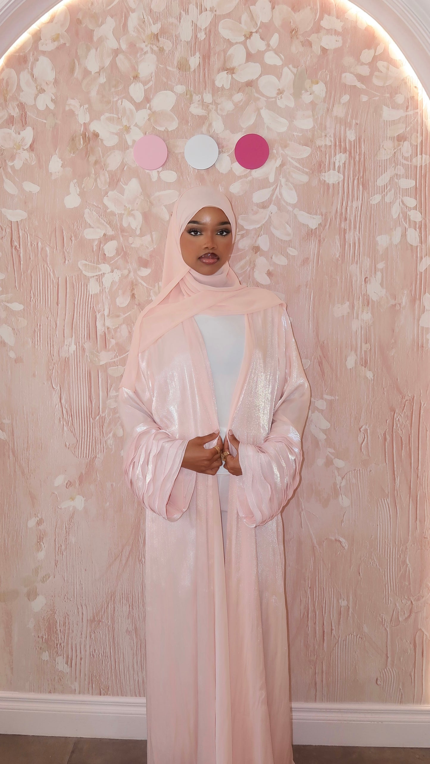 Blush pink - satin shimmer