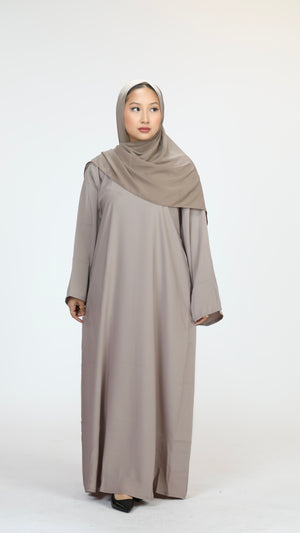 Closed abaya - Oatmeal