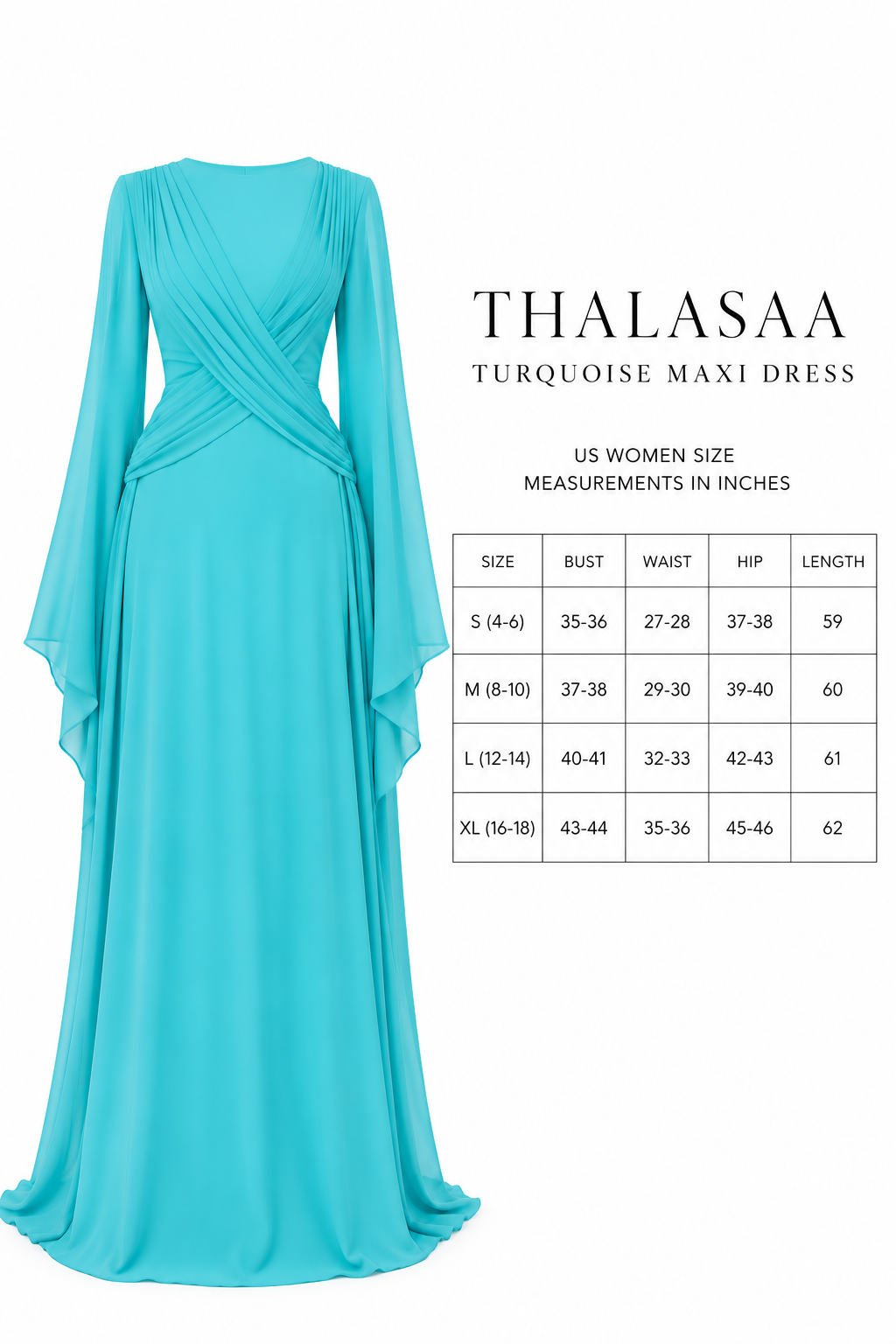 Thalasaa- turquoise blue Pre order
