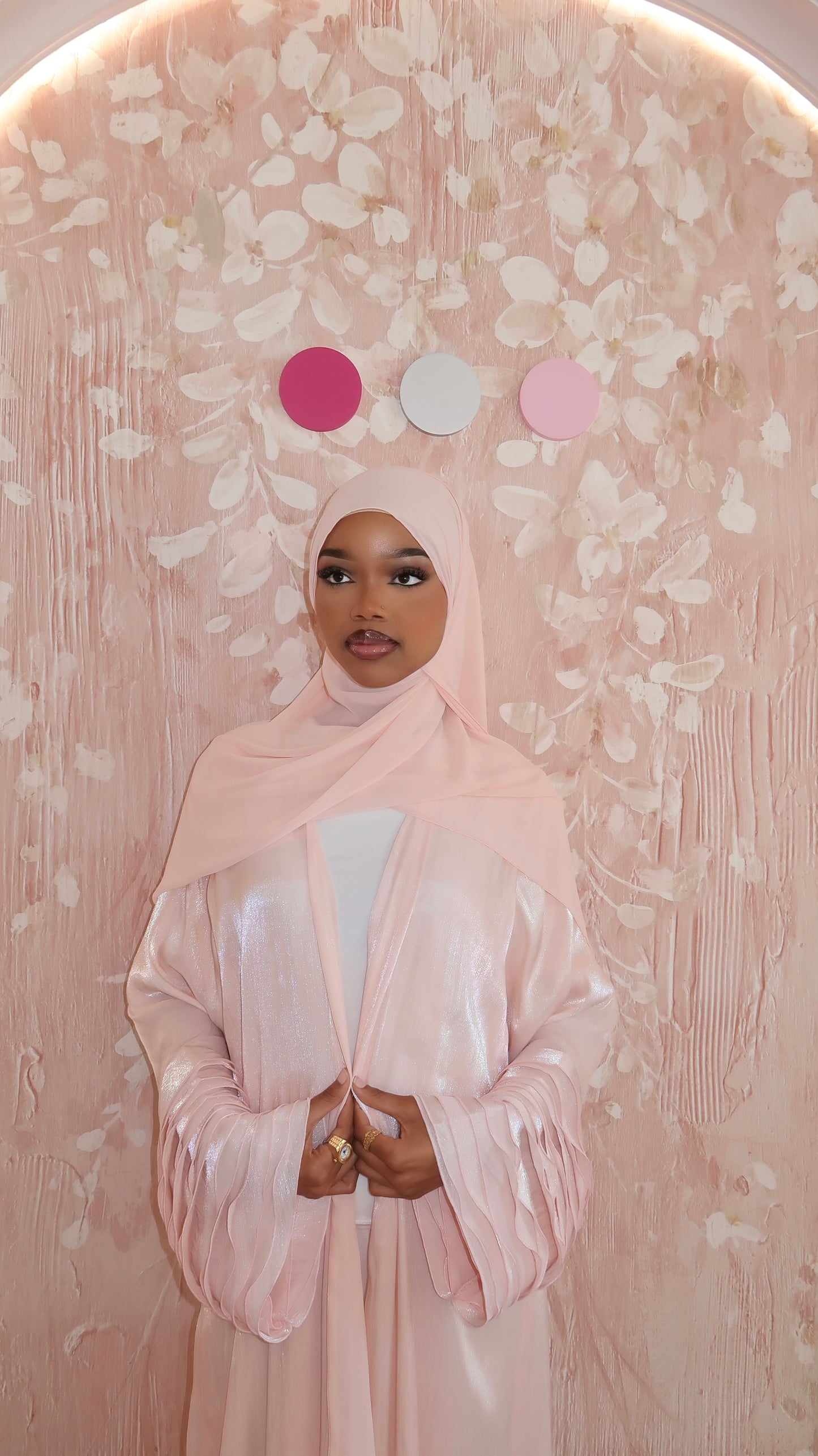 Blush pink - satin shimmer