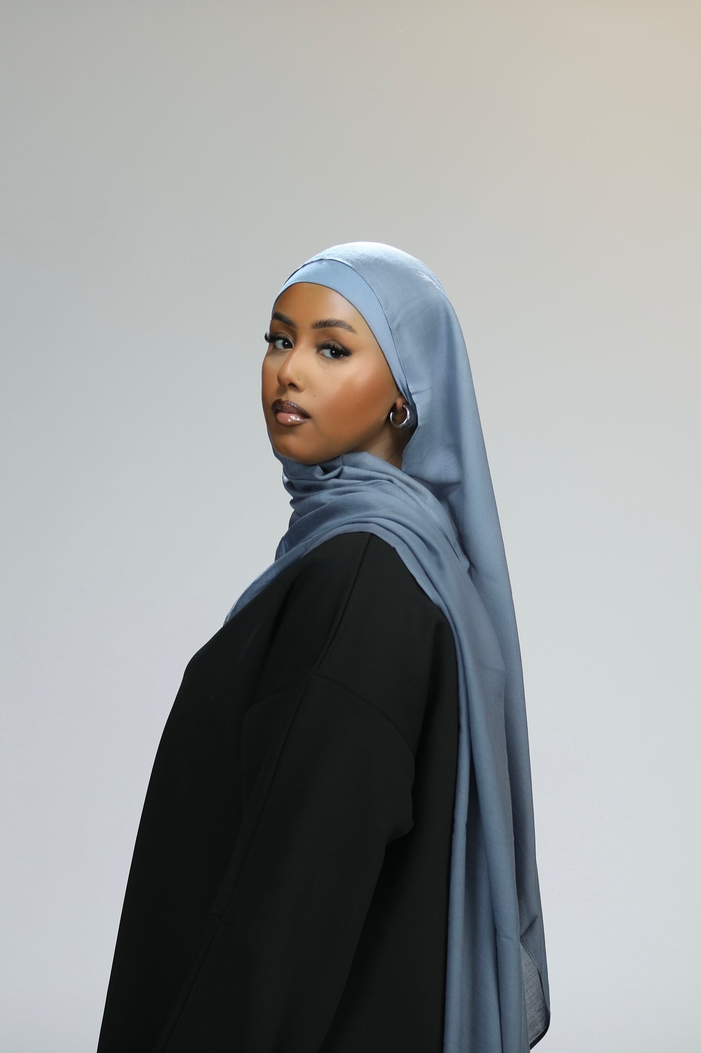 Modal hijab set- Jean blue