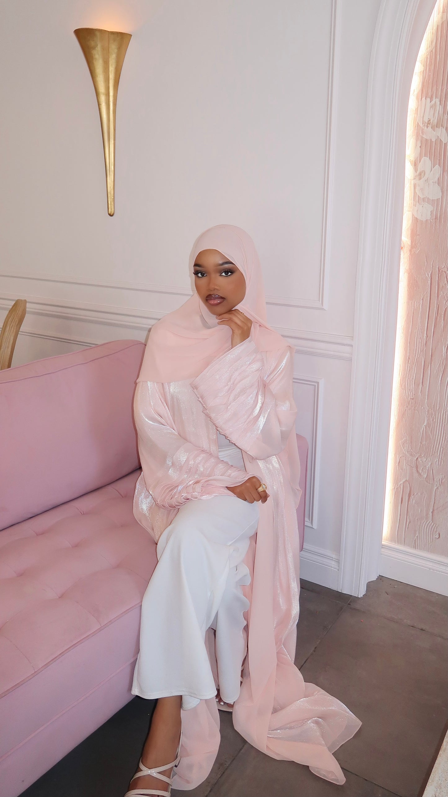 Blush pink - satin shimmer