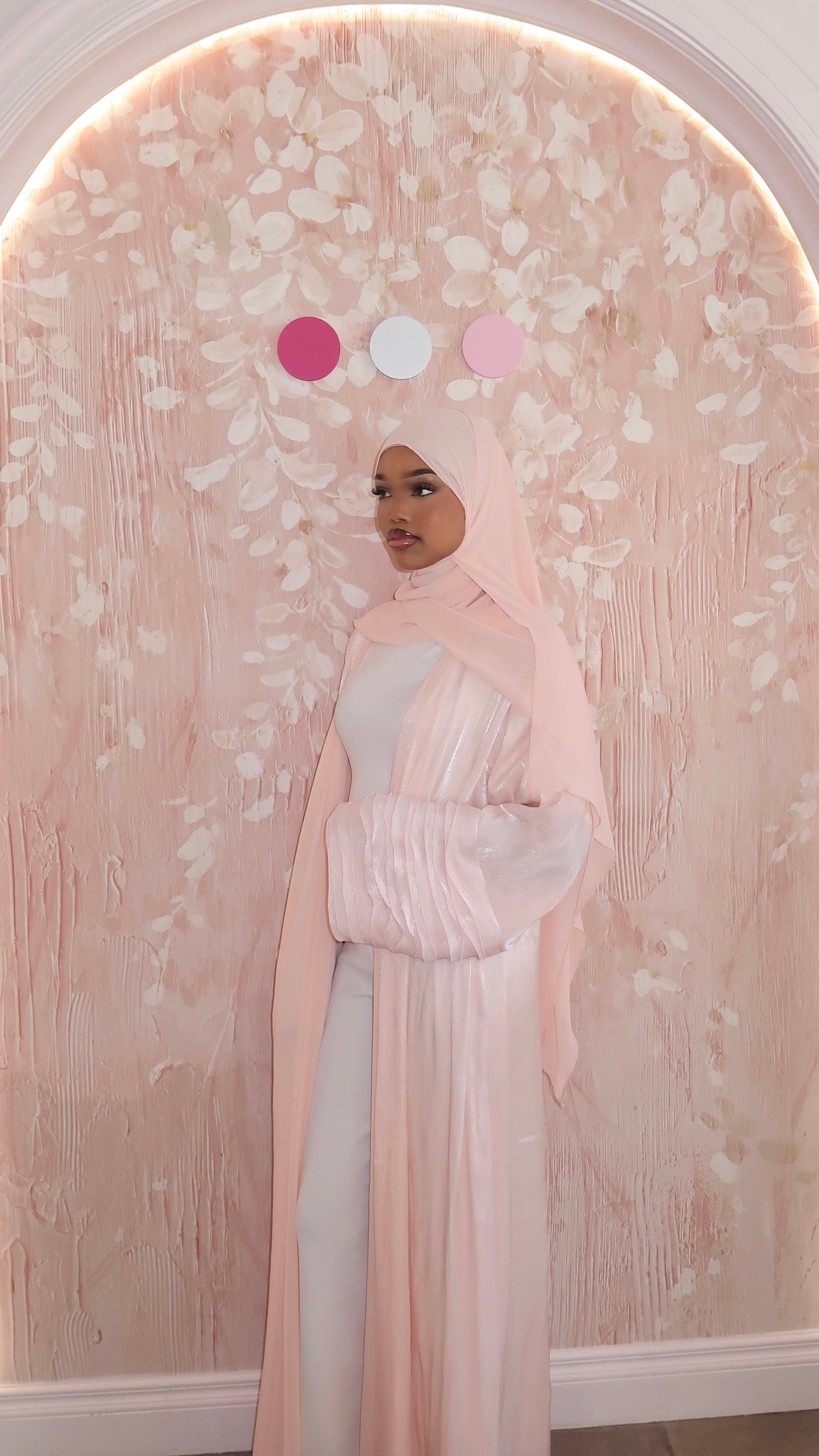 Blush pink - satin shimmer